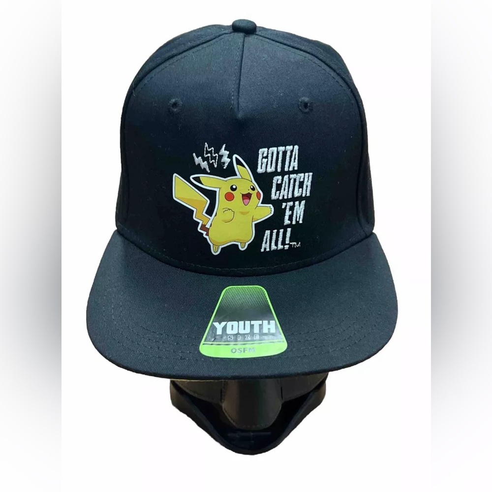 Pokemon Hat Kids Youth One Size Fits Most Pikachu Baseball Cap Snapback Boys